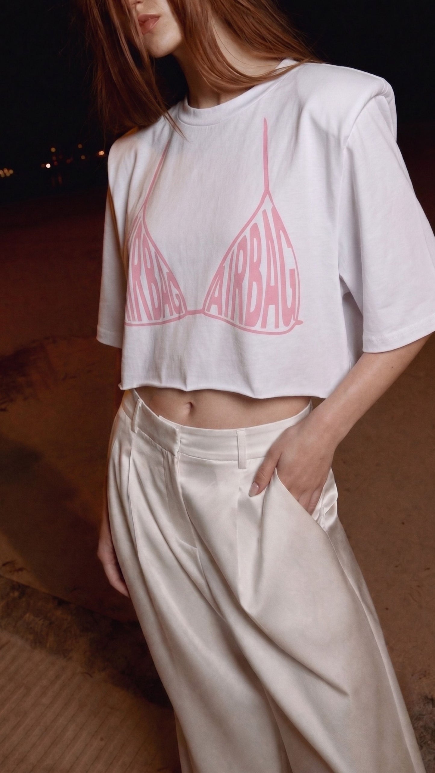 T-Shirt "Airbag" Crop JustWest