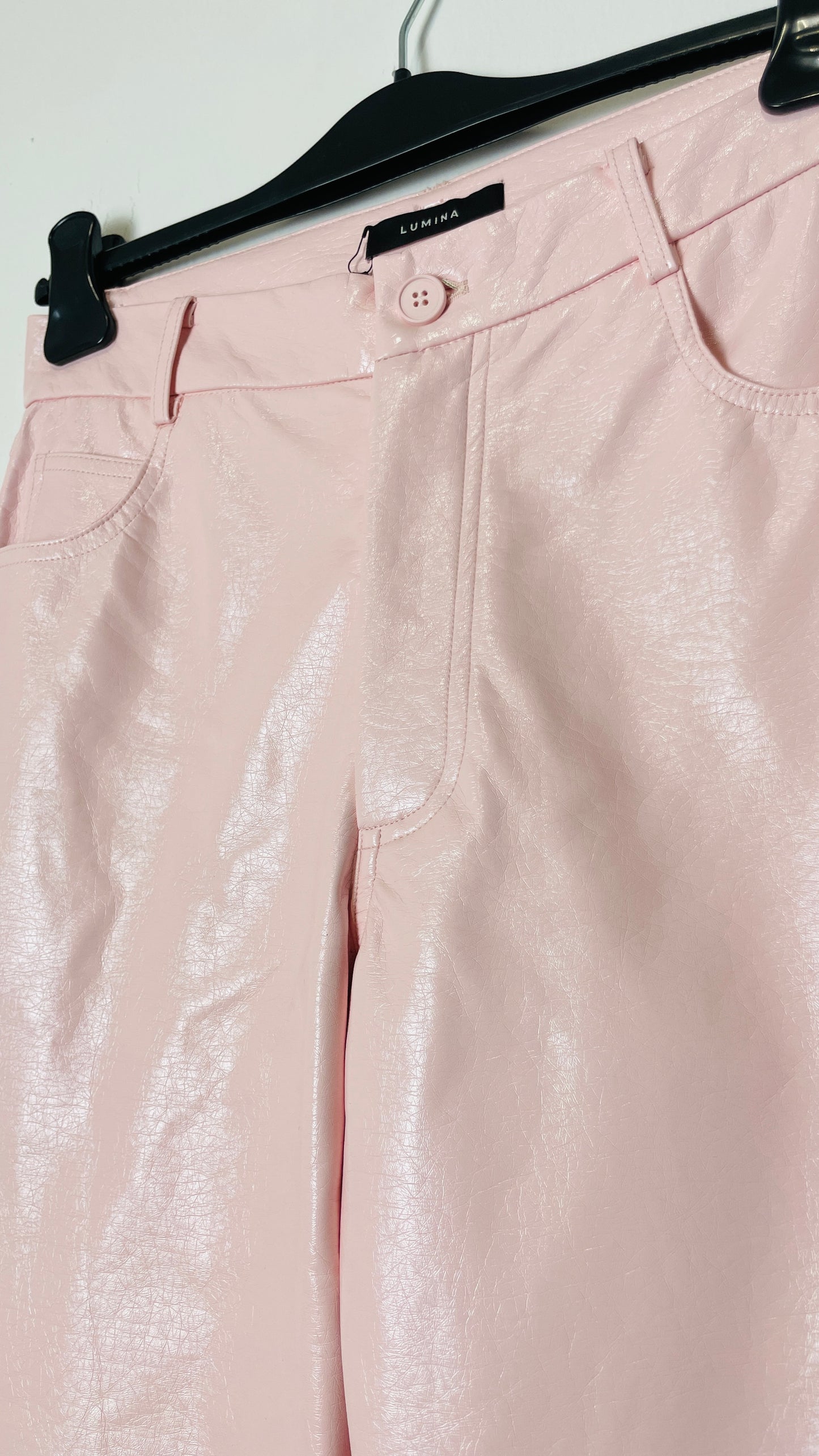 Pantalone Lumina Ecopelle Pink