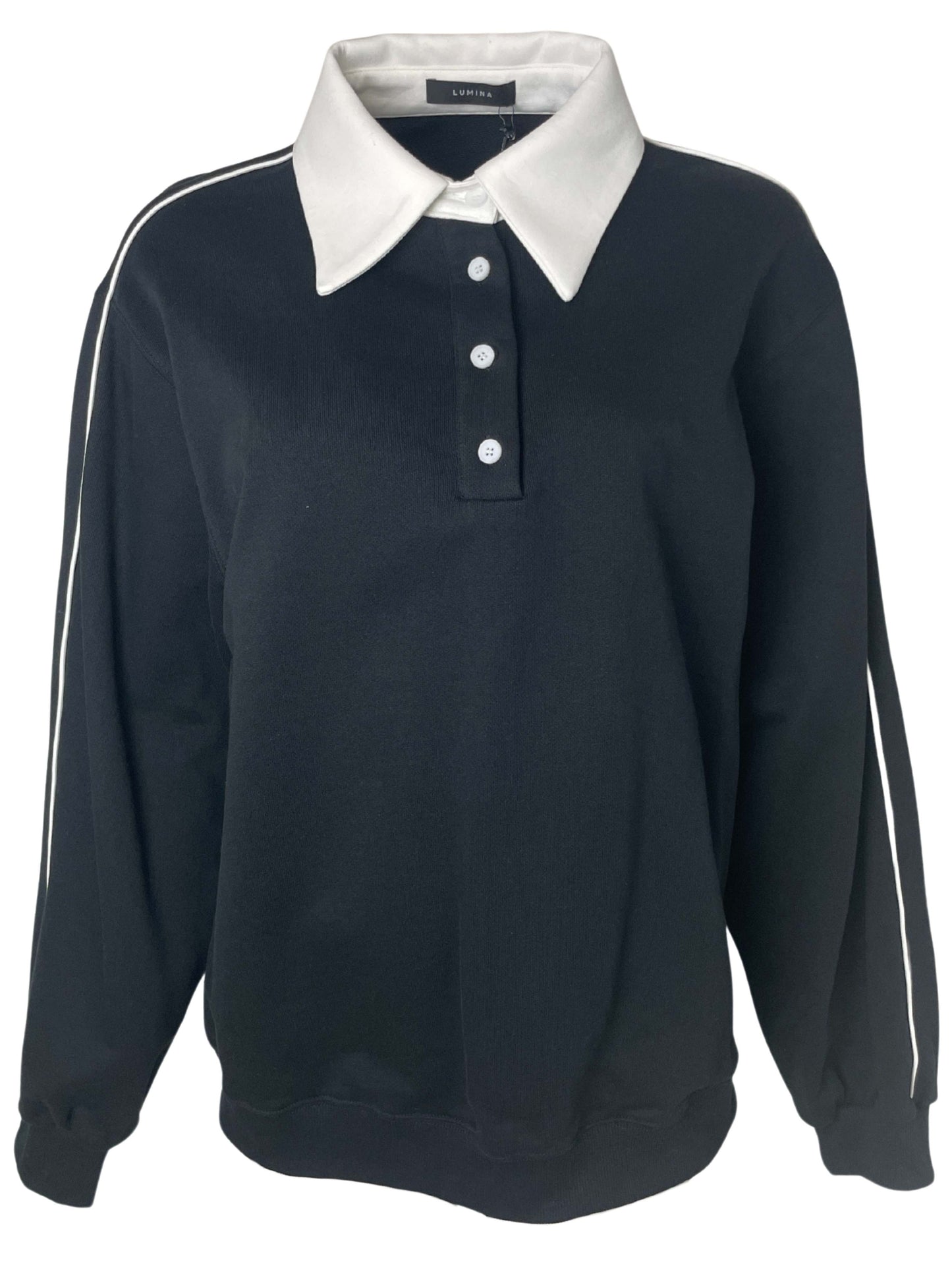 Felpa Polo Garzata Lumina