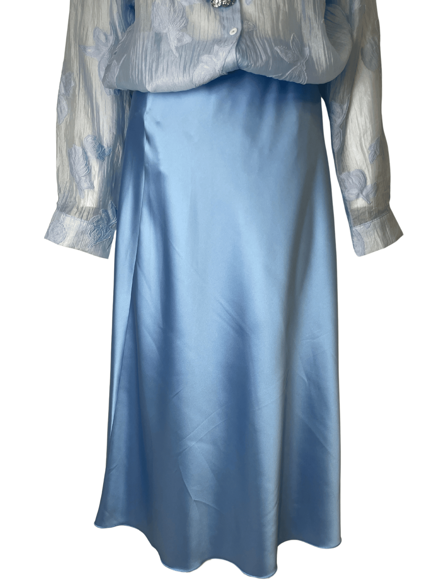 Gonna Raso Azzurra - Wonder Store -