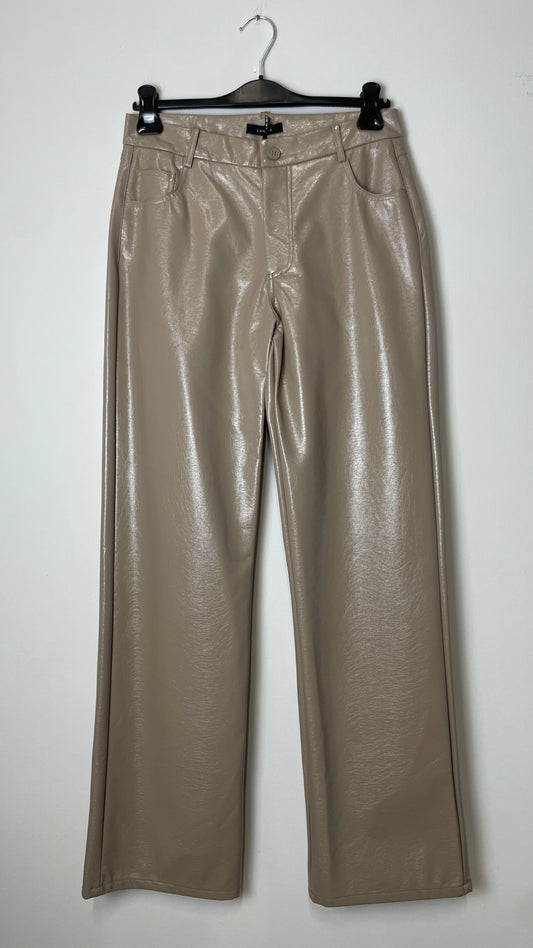 Pantalone Lumina Ecopelle Fango