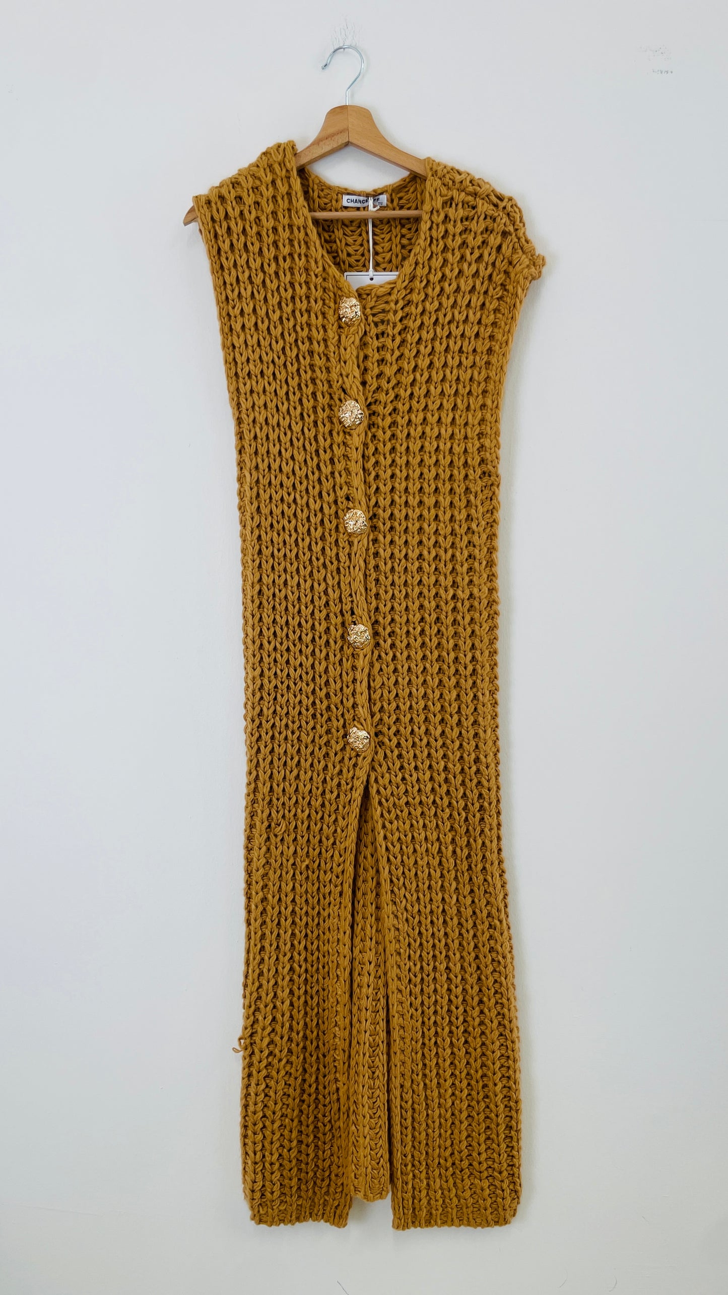 Cardigan Long Gold