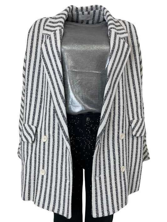 Cappotto Oversize Striped