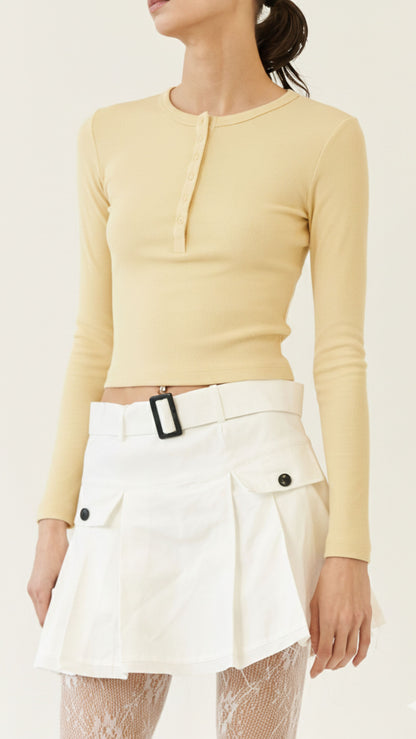 T-Shirt Basic Lumina Bottoncini