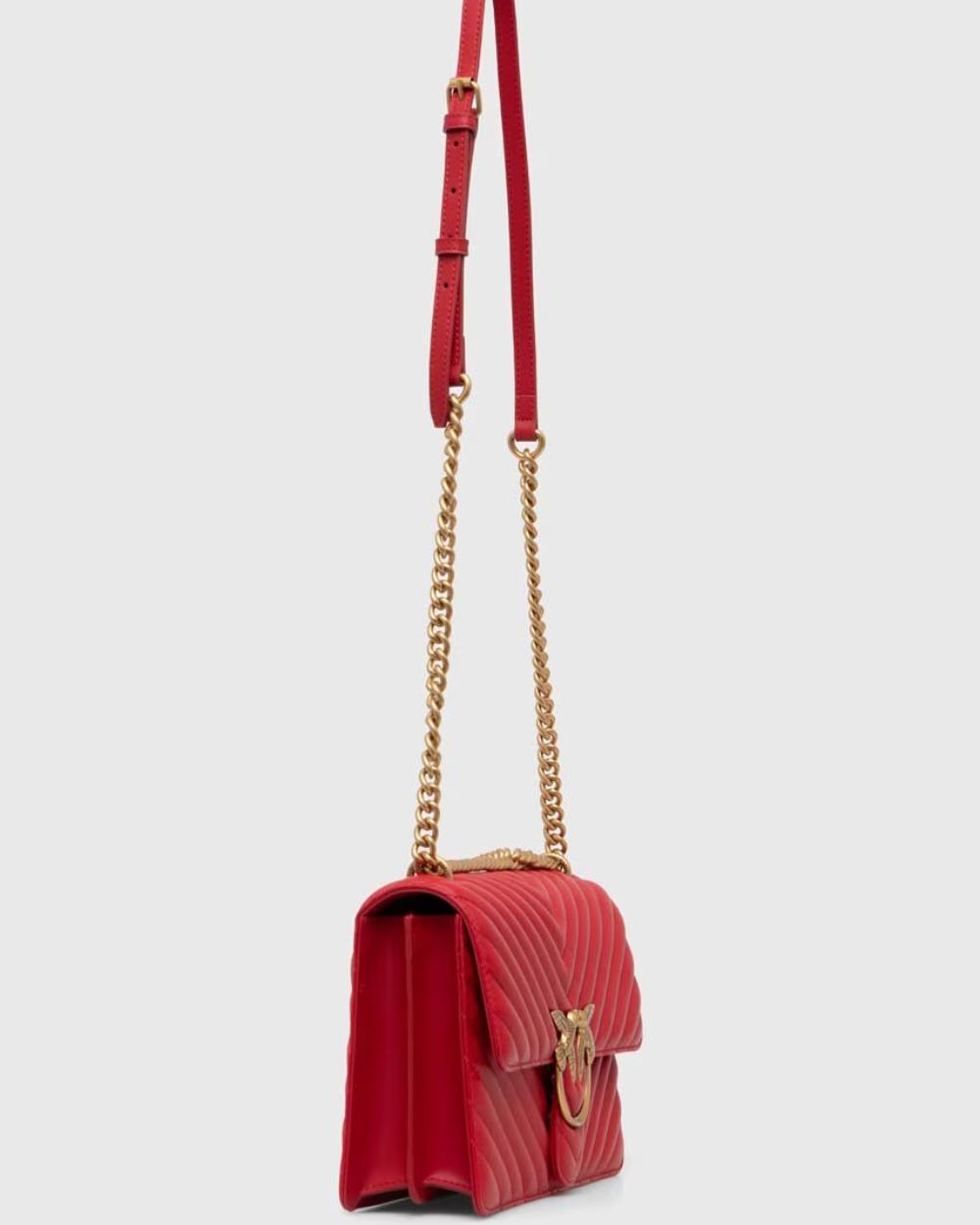 Mini Love Bag One Chevron - Rosso