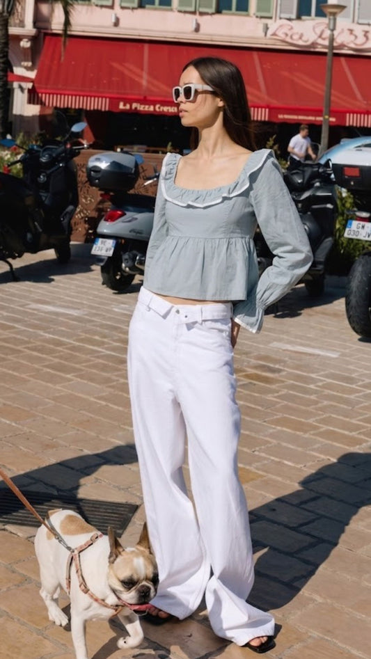 Camicetta Scollo Sbuffo