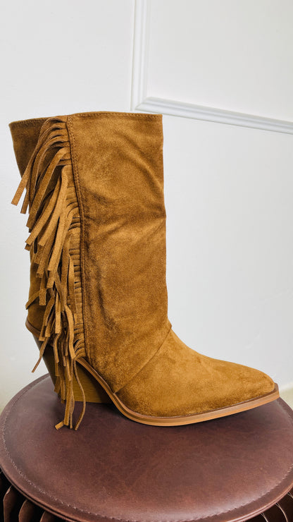 Stivale Frangia Dusty Camel