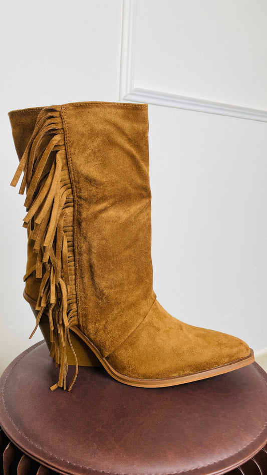 Stivale Frangia Dusty Camel
