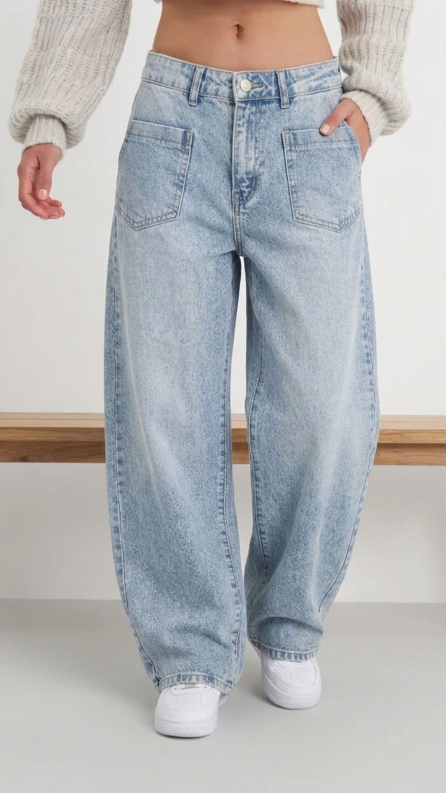 Jeans Baloon Crop