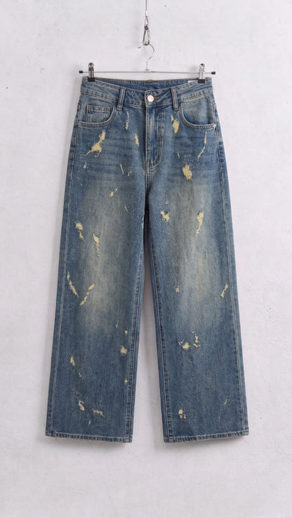 Jeans Denim Strappo