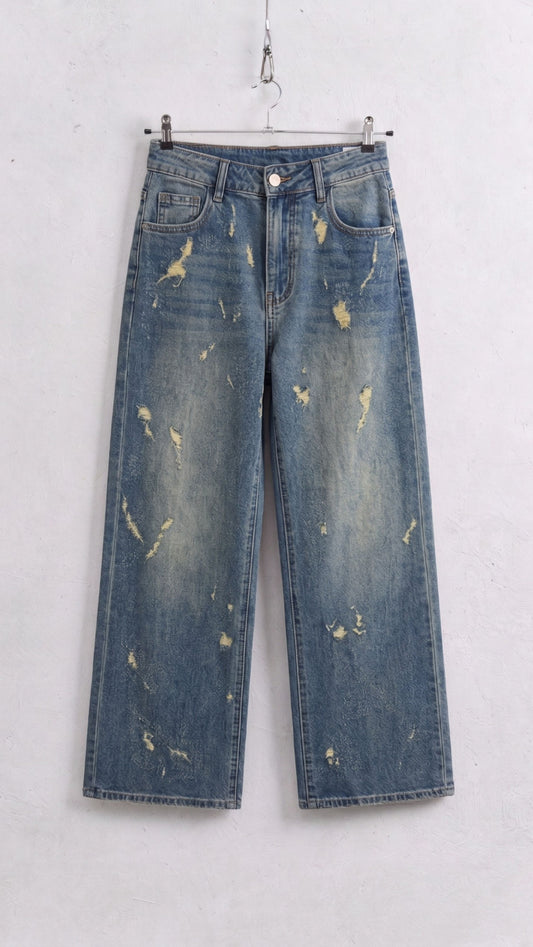 Jeans Denim Strappo