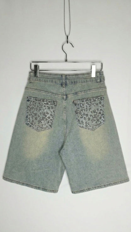 Short Glitter Back