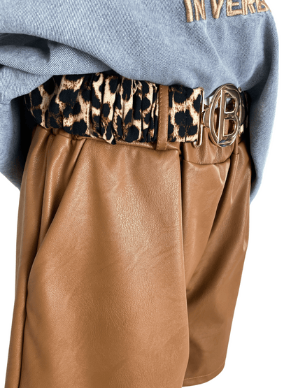 Pantaloncino Ecopelle Animal