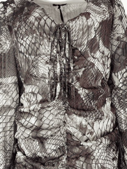 Abito Altamira Draped fit Snake