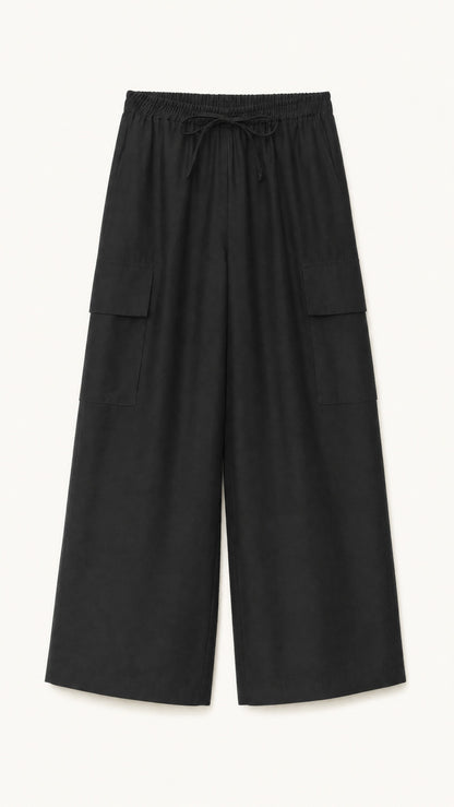 Pantalone Lumina Cargo Satin