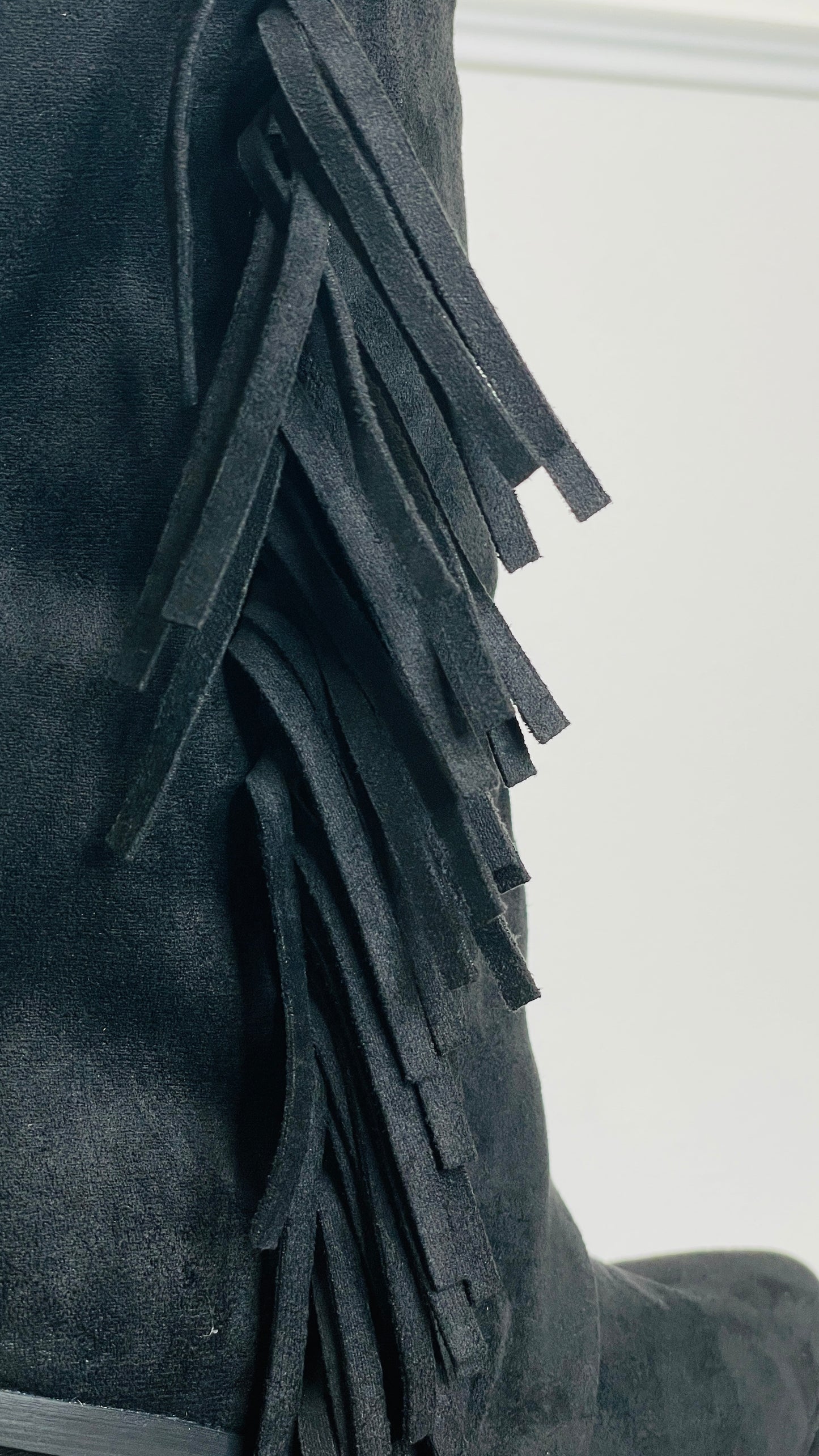 Stivale Frangia Dusty Black