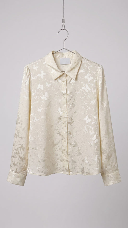 Camicia Satin Butterfly