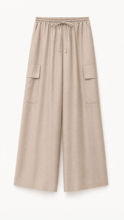 Pantalone Lumina Cargo Satin