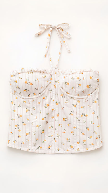 Top Lumina Corsetto Flower