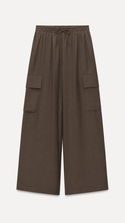 Pantalone Lumina Cargo Satin
