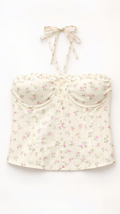Top Lumina Corsetto Flower
