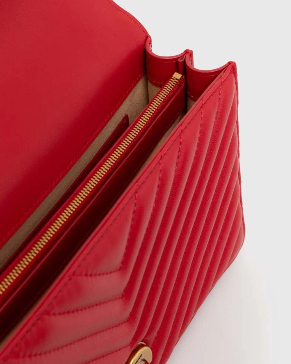 Mini Love Bag One Chevron - Rosso