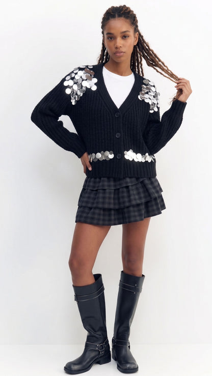 Cardigan Paillettes