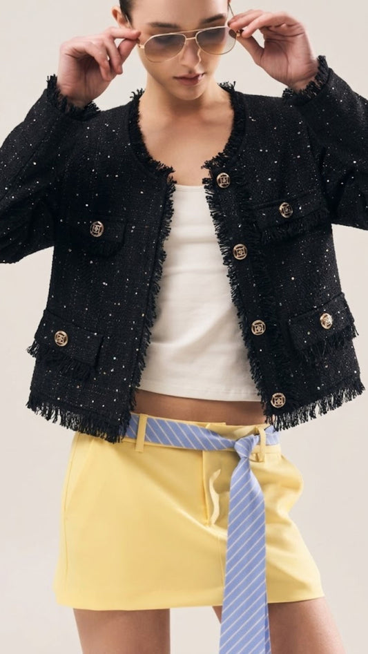 Blazer Crop Glitter