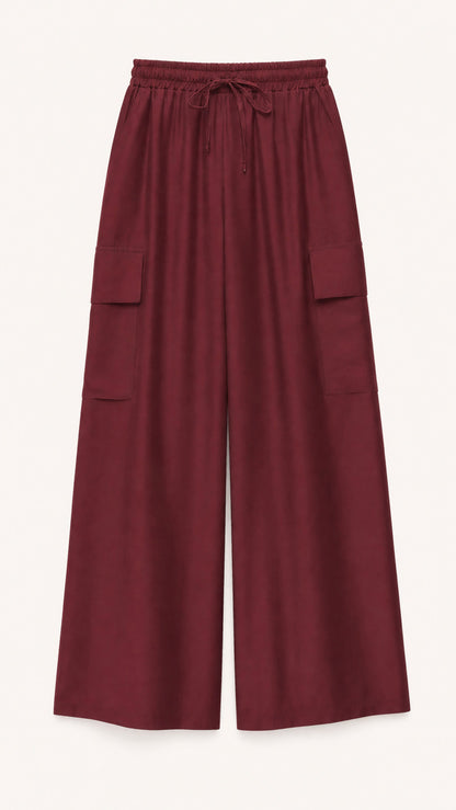 Pantalone Lumina Cargo Satin