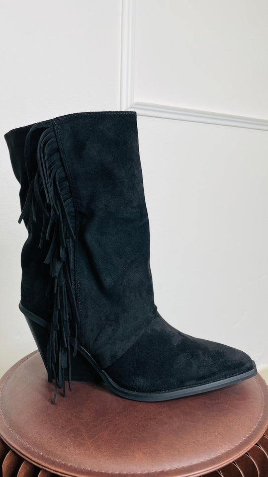 Stivale Frangia Dusty Black