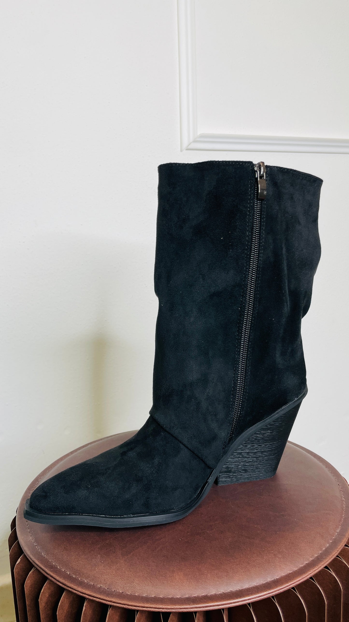 Stivale Frangia Dusty Black