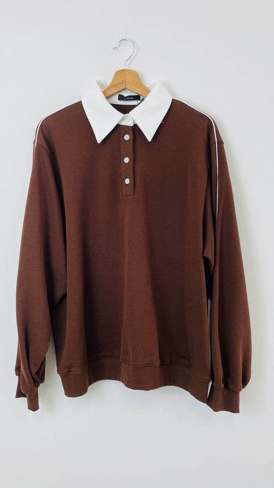 Felpa Polo Garzata Lumina