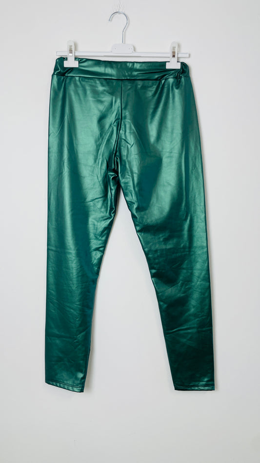 Leggings Lucido Petrolio