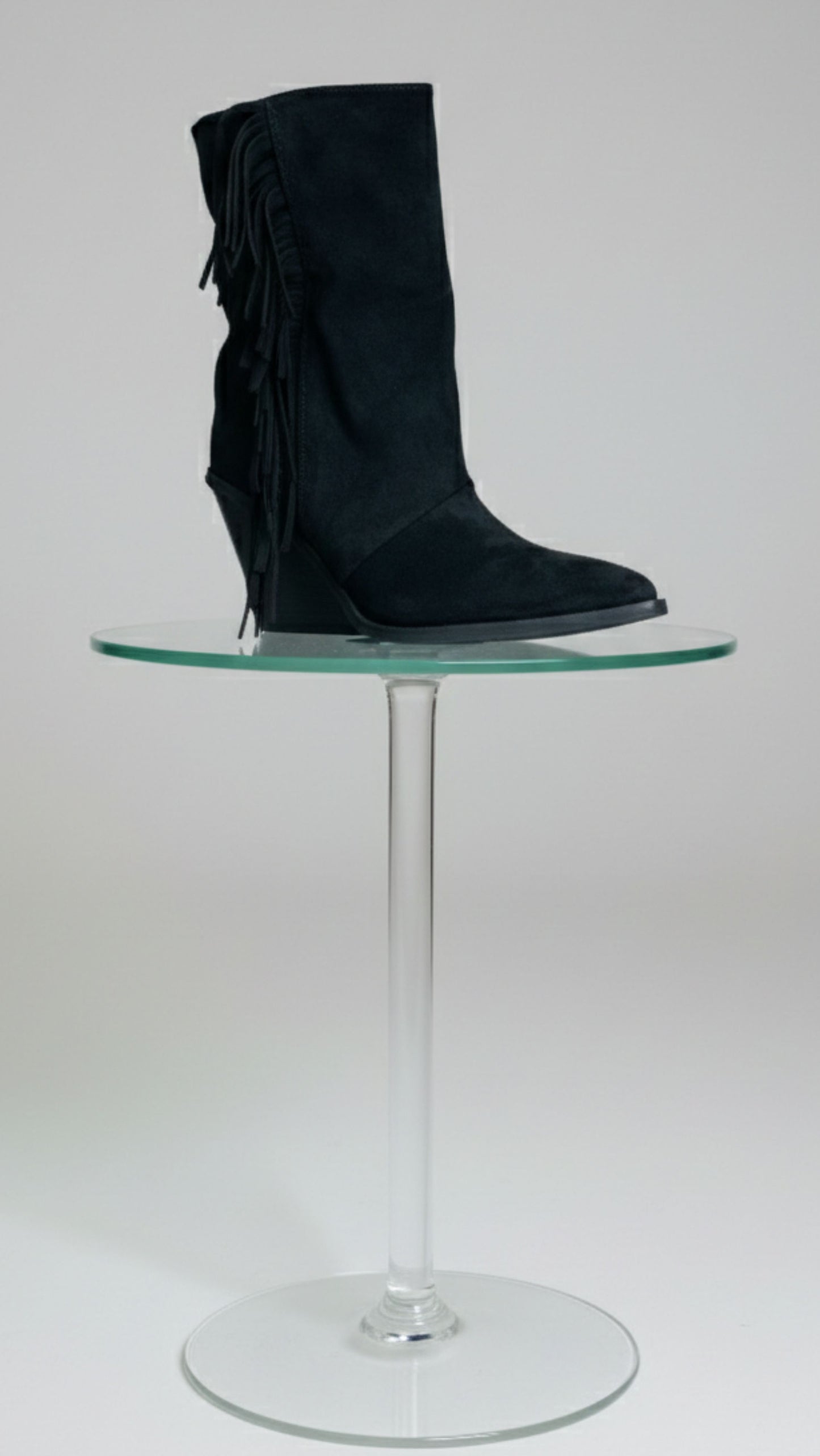 Stivale Frangia Dusty Black