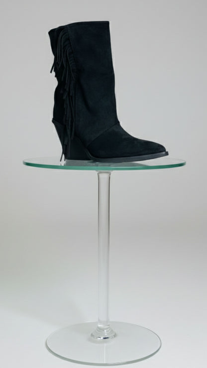 Stivale Frangia Dusty Black