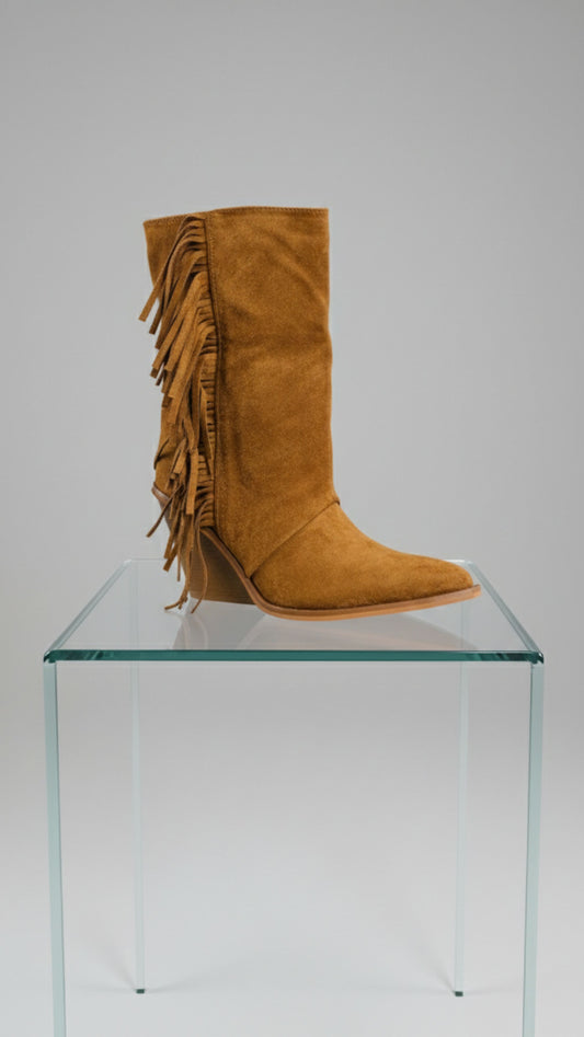 Stivale Frangia Dusty Camel