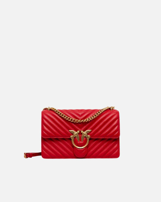 Mini Love Bag One Chevron - Rosso