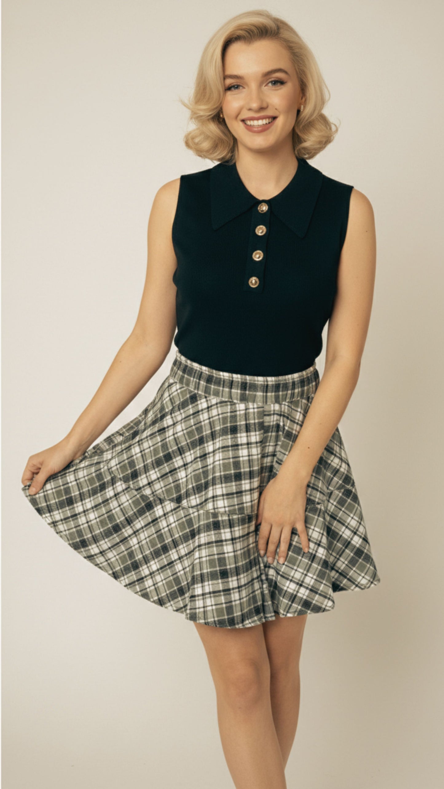 Gonna Ruched Scottish