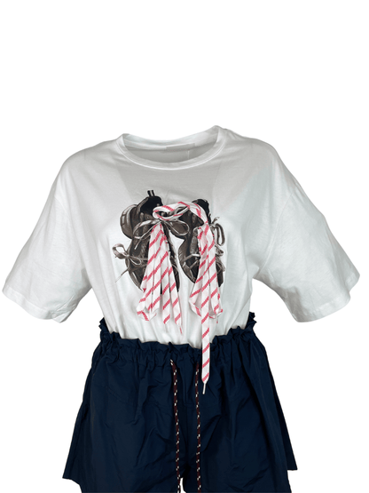 T-Shirt Laces Bianca - Wonder Store - 