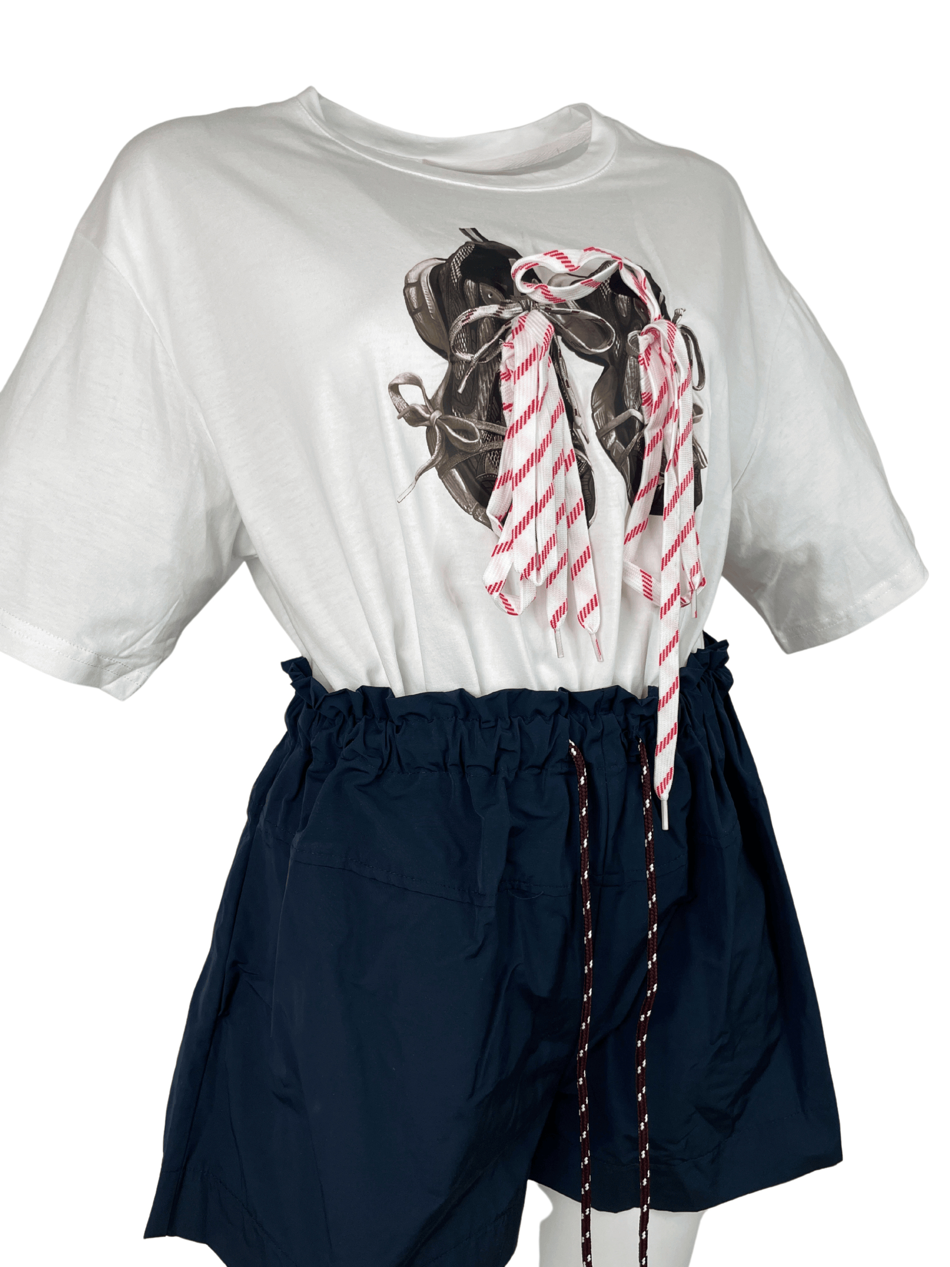 T-Shirt Laces Bianca - Wonder Store - 